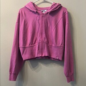 Joylab Cropped Terry Full-Zip Jacket